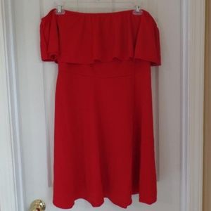 2X Lemon Drop Off The Shoulder Dress